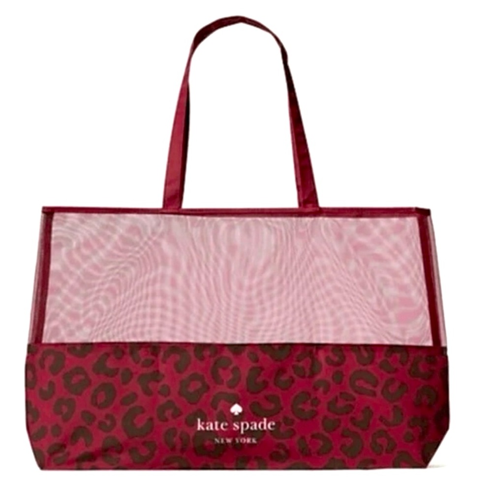 Kate Spade Red Leopard Print Tote